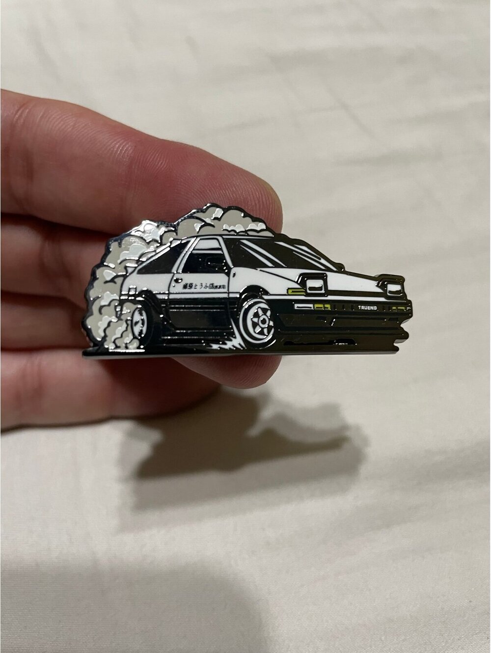 Gt86 initial D enamel pin brooch anime car Corolla Trueno